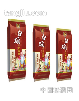 彩塑袋500g白碩麥芯長(zhǎng)壽面