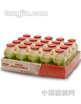 界界樂(lè)乳酸菌飲料草莓味100ml-20瓶