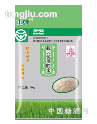 中綠御膳碧云優(yōu)質晚米5kg