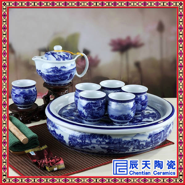 供應(yīng)商務(wù)禮品陶瓷茶具定做 陶瓷茶具廠家