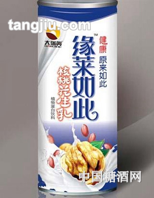 緣萊如此核桃花生乳240ml