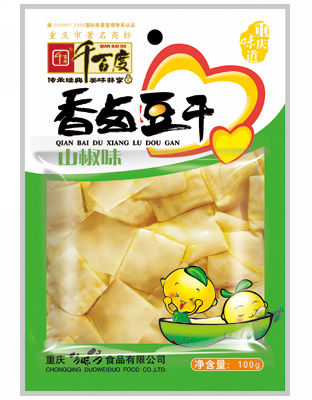 100g香鹵豆干山椒味