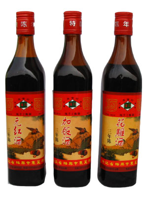 三年陳元紅、加飯（花雕）酒500ml