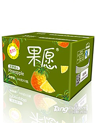 248g紙箱禮品裝玻璃瓶菠蘿