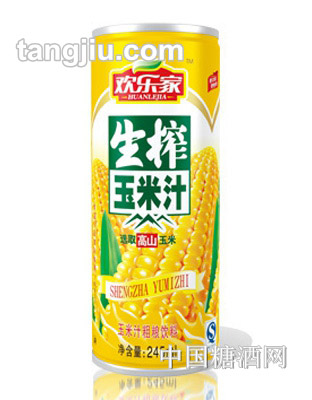 歡樂(lè)家玉米汁飲品245ml