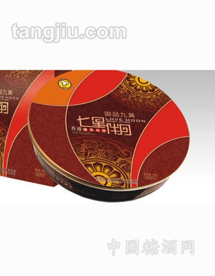 廣式中秋月餅直銷送禮精美團(tuán)購鐵盒七星伴月