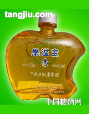 果溢寶金蘋(píng)果蒸餾原漿酒52度150ml