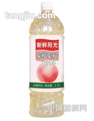 新鮮陽光椰果粒+蜜桃汁1.5L