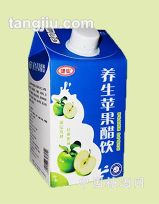 養(yǎng)生蘋果醋健業(yè)藍(lán)屋頂包500ml