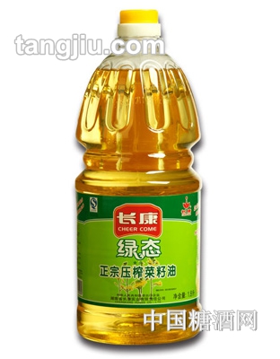 長康綠態(tài)正宗壓榨菜籽油1800ml