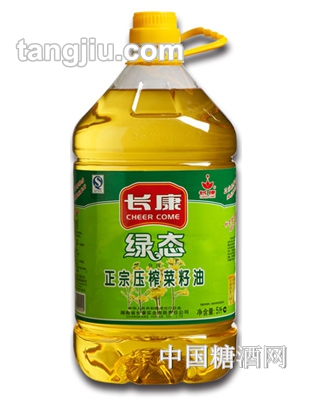 長(zhǎng)康綠態(tài)正宗壓榨菜籽油5L