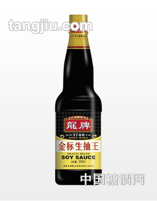 龍牌金標生抽王500ml