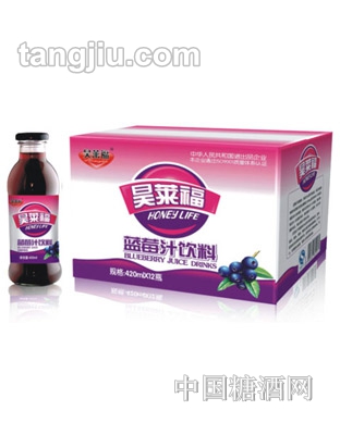 昊萊福藍莓汁飲料420ml