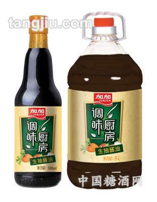 加加調味廚房&amp;#8226；生抽醬油500ml