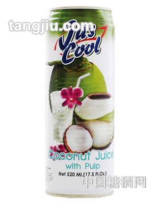 Jus cool椰子汁含粒520ml