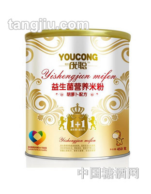 優(yōu)聰益生菌營(yíng)養(yǎng)米粉胡蘿卜配方450g