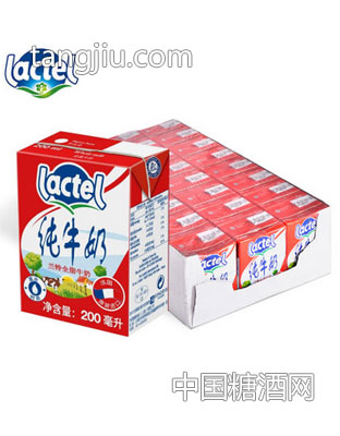 蘭特Lactel(總統(tǒng))全脂純牛奶200ml