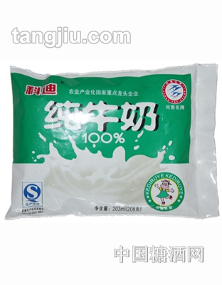 科迪純牛奶203ml