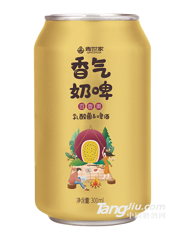 青世家-香氣奶啤百香果味300ml