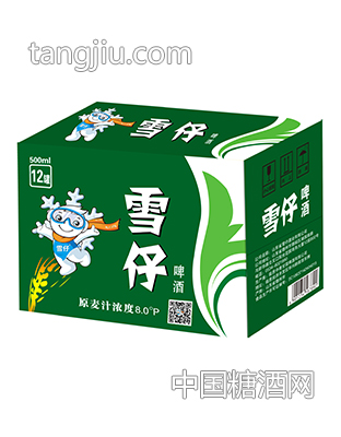 雪仔啤酒裝箱500mlx12罐