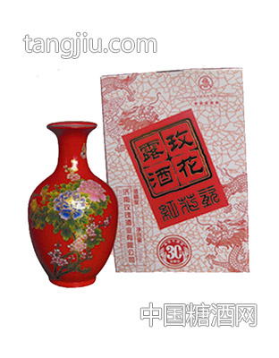 玫花露酒紅花瓷2.5L53度