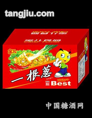 寶兒一根蔥蔥香味膨化食品箱裝