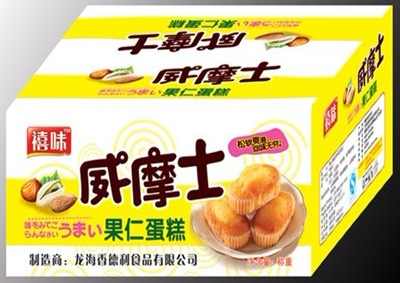 龍海食品廠供應禧味果仁蛋糕 每件5斤裝散裝糕點