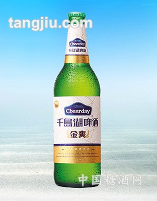 千島湖啤酒金爽8度580ml