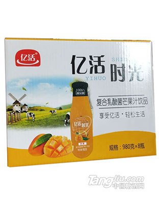 億活-復(fù)合乳酸菌芒果果汁飲料980gx8瓶