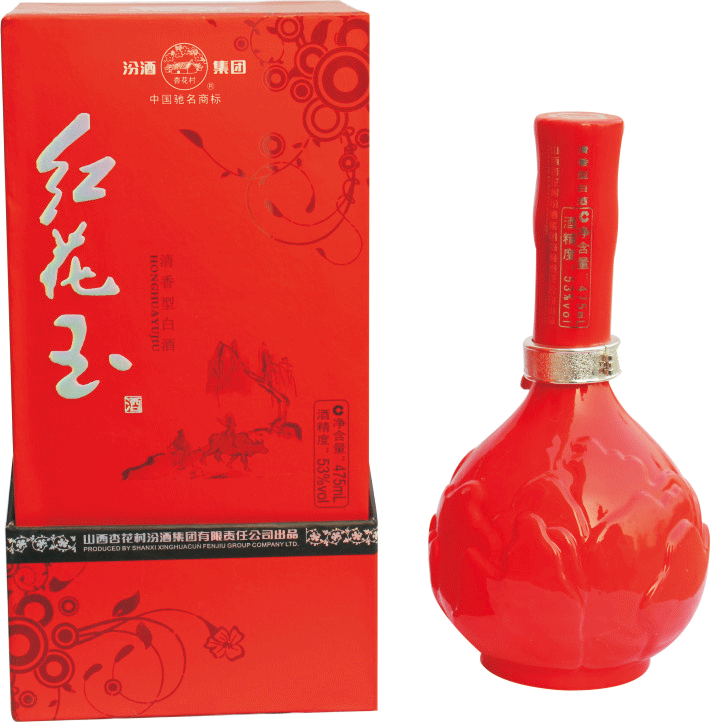 53度杏花村紅花玉酒475ML