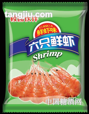 校園伙伴六個(gè)鮮蝦膨化食品