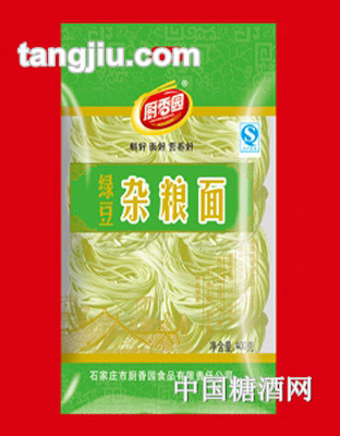 廚香園綠豆雜糧面-400g