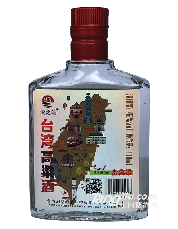 臺灣高粱酒-金高粱42度110ml