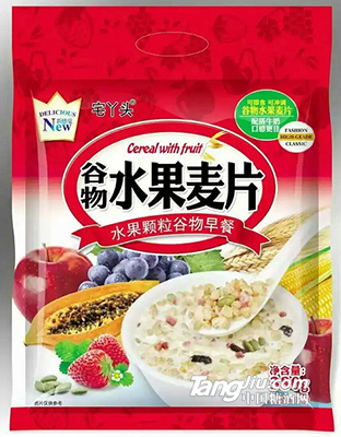 宅丫頭谷物水果麥片380g