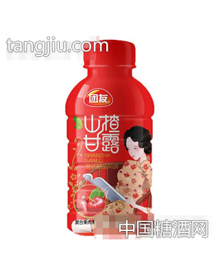 團友山楂甘露港式甜品風(fēng)味復(fù)合果肉果汁飲料350m