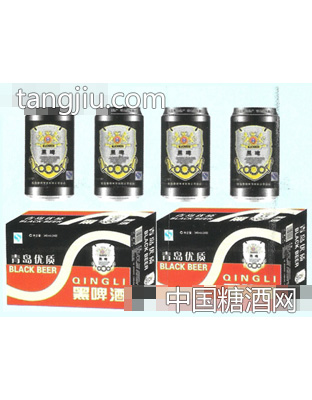 青島優(yōu)質黑啤酒易拉罐裝320ml