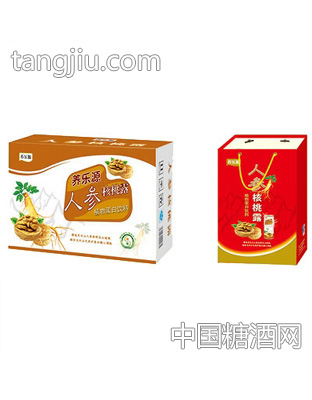 養(yǎng)樂(lè)源人參核桃露植物蛋白飲料240mlx16(2