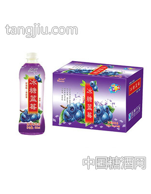 達(dá)美滋冰糖藍(lán)莓藍(lán)莓味飲品500mlx15瓶