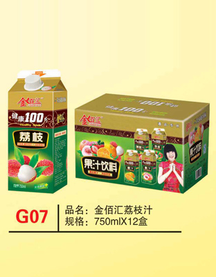 G07金佰匯荔枝汁