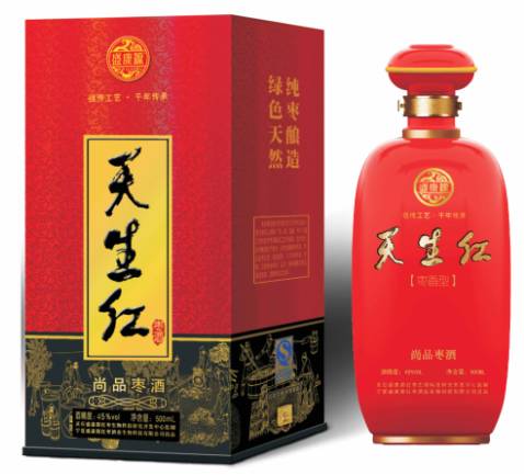 盛康源天生紅尚品紅棗酒