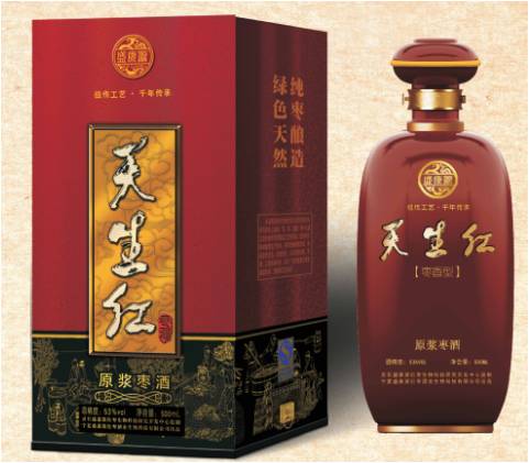 盛康源天生紅原漿紅棗酒酒