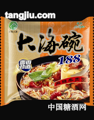 麥稻人家大海碗麻辣牛肉面159g