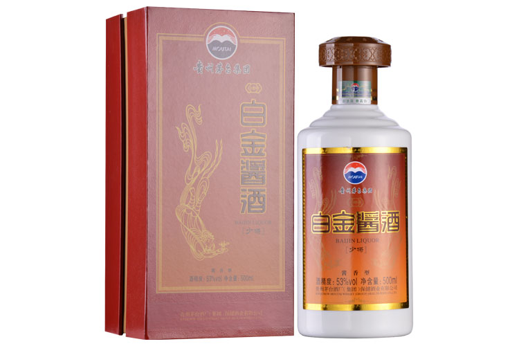 53&#176;茅臺集團(tuán)白金醬酒（少將）500ml