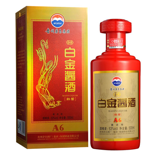 53&#176;茅臺(tái)集團(tuán)白金醬酒（紅醬A6）500ml