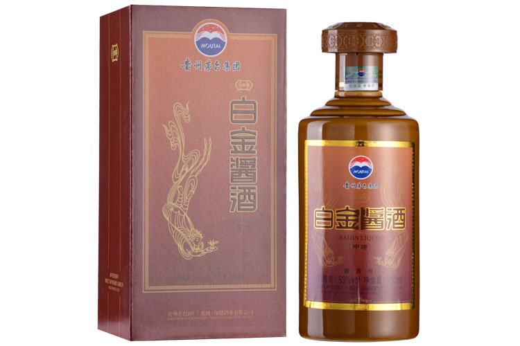 53&#176;茅臺集團(tuán)白金醬酒（中將）500ml