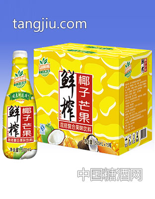 三農(nóng)果園鮮榨椰子芒果混搭復合果味飲料500ml