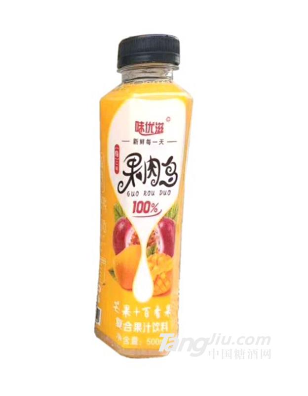 味優(yōu)滋果肉多芒果+百香果500ml