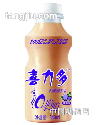 喜力多藍(lán)莓乳酸菌飲品340ml