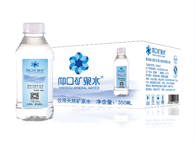 供應(yīng)嶗山仰口礦泉水瓶裝350ml*24瓶/箱招商加盟