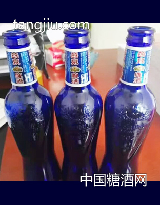 燕京藍(lán)瓶原麥啤酒玻璃瓶裝